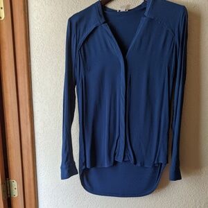 Royal navy blue blouse